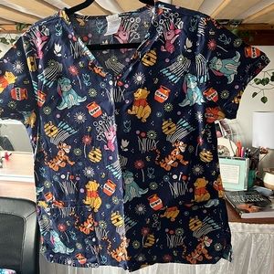 Winnie the Pooh scrub top